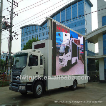 factory price JAC advertising screen truck for sale,P10 mobile led screen truck